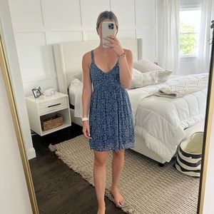 Hollister Dress - blue and white size medium